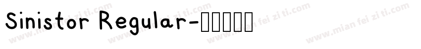 Sinistor Regular字体转换